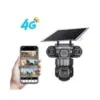 V380 Pro 3-Lens Solar CCTV Camera – 4K UHD Dual-Screen Outdoor PTZ Wireless Camera