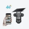 V380 Pro 3-Lens Solar CCTV Camera – 4K UHD Dual-Screen Outdoor PTZ Wireless Camera